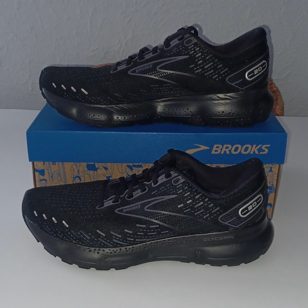 BROOKS Glycerin 20 Women’s Running Shoes Size 10.5 Black Sneakers
